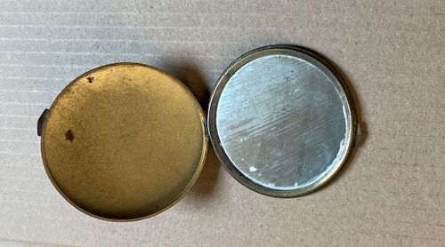 Ancien Poudrier De Poche (Diamètre : 7 Cm) (Début Du Siècle Dernier)