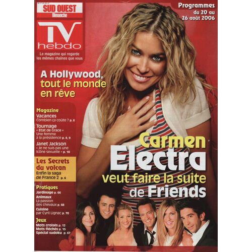 Sud Ouest Tv Hebdo / 20-08-2006 N°1011 : Carmen Electra (1/2p) - Friends (1,5p)