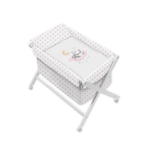Berceau En X Panda Nuage Rose