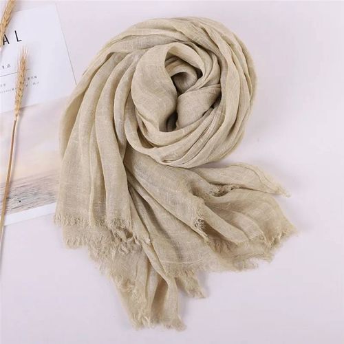 Châle Pashmina En Coton Pour Femme,Foulard Chaud Et Chaud,Design Solide Imprimé,Étoles De Plage,Nouvelle Collection Automne 2024--5