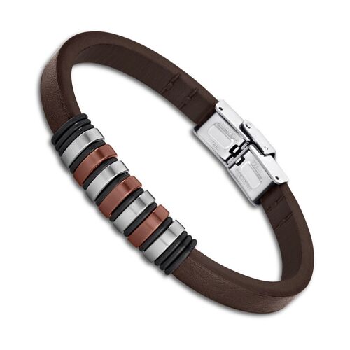 Lotus Style Bracelet Marron Ls1827-2/3 Bijoux Femme/Homme Cuir Jls1827-2-3