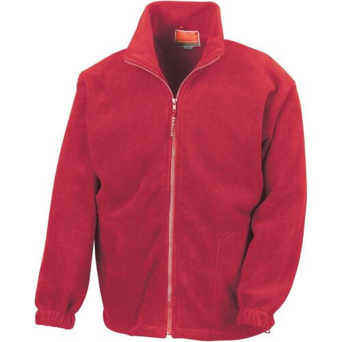 Veste de travail polaire zippée Result Rouge M
