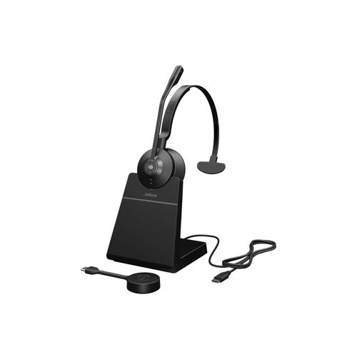 Jabra Engage 55 SE Mono - Micro-casque - sur-oreille - DECT - sans fil - USB-C via adaptateur DECT - Certifié pour Microsoft Teams