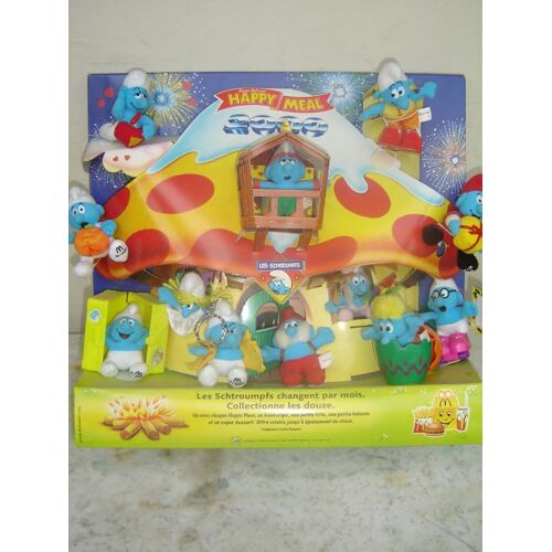 Mac Donald / Les Schtroumpfs / Presentoire Happy Meal / 50cmx50cm