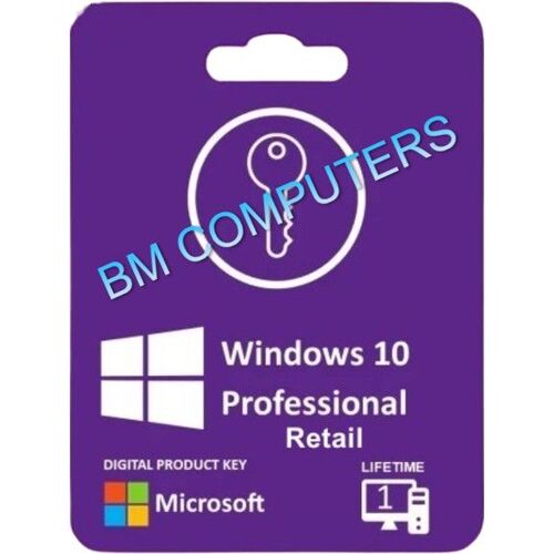 Licence Windows 10 Pro -Activation En Ligne -Version Retail