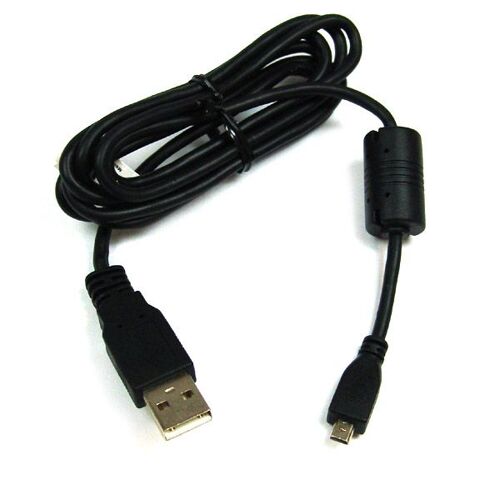 Cable PC USB Data type Panasonic K1HA08CD0019 Nikon UC-E6 Pentax I-USB7 appareil photo