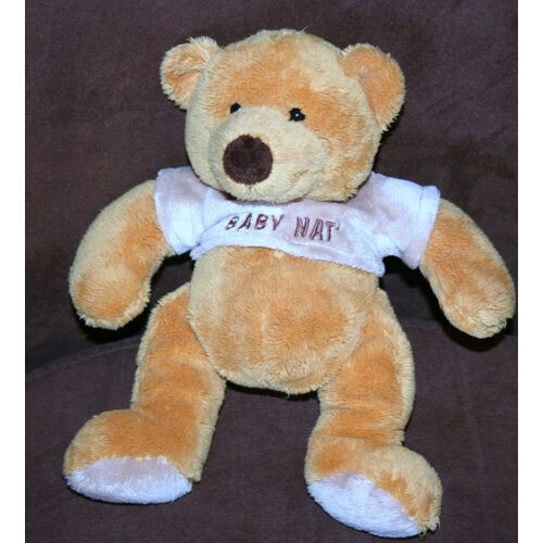 Peluche Ours Roux  Baby Nat T-Shirt Beige 22cm