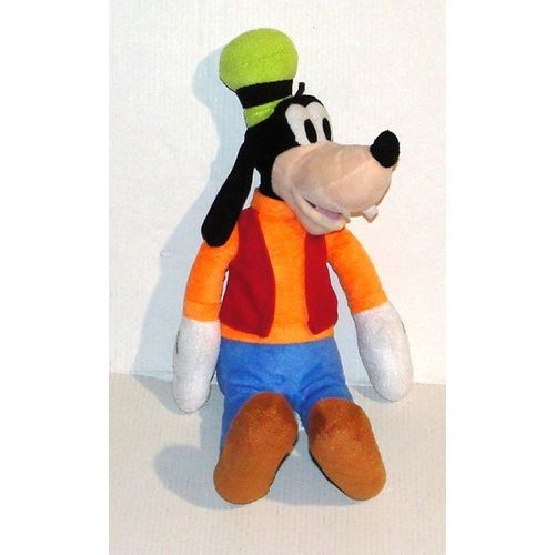 peluche dingo veste rouge doudou chien disney 30 cm
