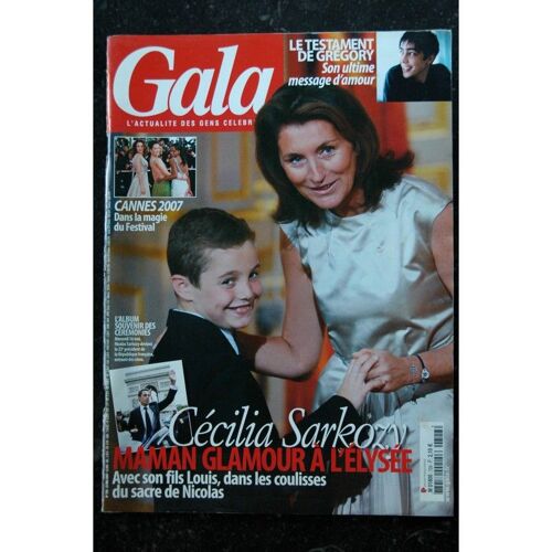 Gala 728 23 Mai 2007 Grégory Lemarchal 3 P. - Cecilia Sarkozy À L'elysée - Cannes 2007