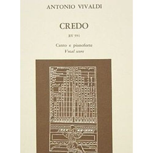 Vivaldi Credo Rv591 Vocal Score
