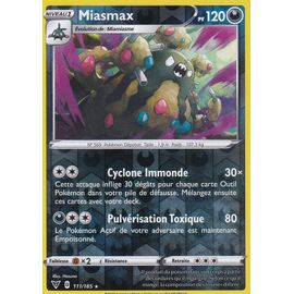 Carte Pokemon - Miasmax - 111/185 - Holo-Reverse - Épée Et Bouclier 4 - Voltage Éclatant - Eb4 - Vf