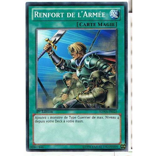 Renfort De L'armee (Reinforcement Of The Army) Sdwa-Fr025 Yu Gi Oh