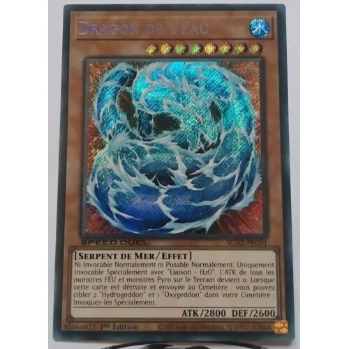 Yu Gi Oh Sgx2 Frc01 Dragon De L'eau Secrete Rare