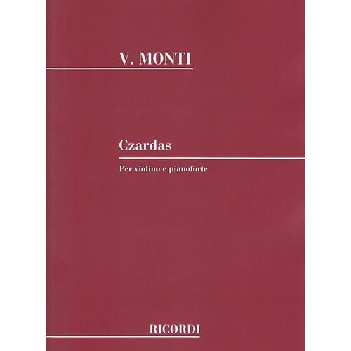 Monti Czardas Pour Violon Et Piano