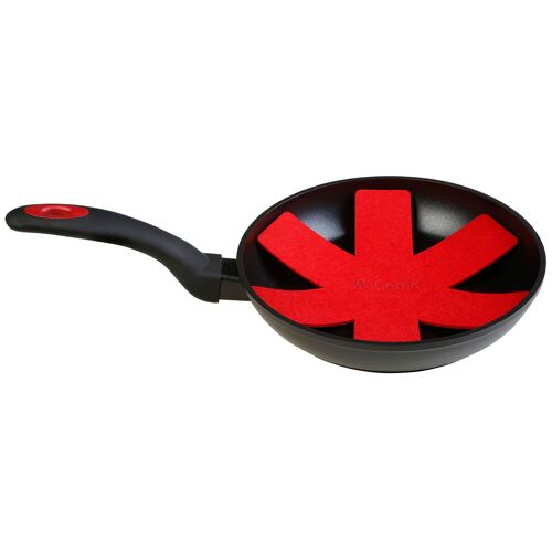 Poêle À Frire 20cm Induction, Antiadhésive Écologique, Aluminium Forgé Sans Pfoa, , Noir, Wecook, Ecostone