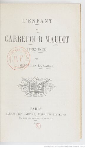 L'enfant De Carrefour Maudit Marcellin La Garde