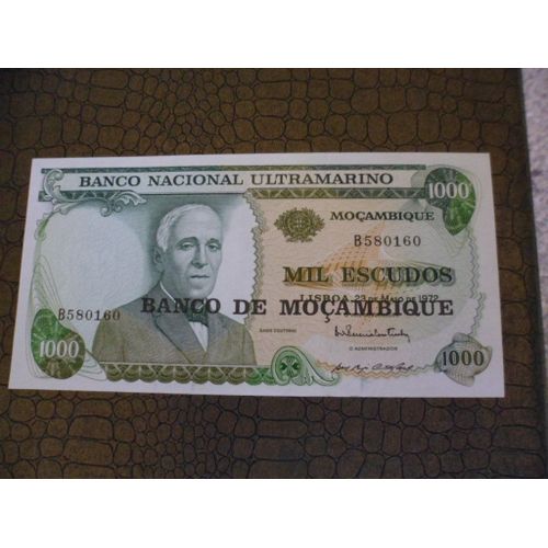 Mozambique 1000 Escudos 1972  Un,C / Neuf !!