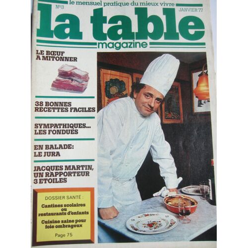 Table Magazine La 3 Jacques Martin : Un Rapporteur 3 Étoiles.