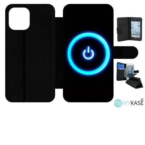 Etui À Rabat Iphone 12 Pro Max - Power - Simili-Cuir - Noir