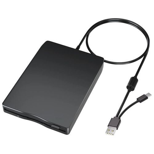 Lecteur de Disquette USB Double Interface Externe C pour PC Portable Ordinateur Bureau
