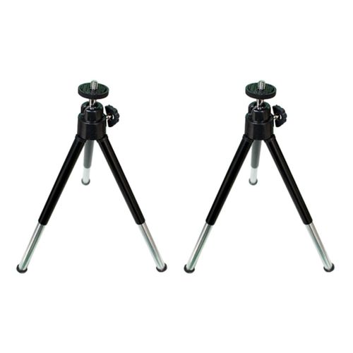 2X Mini Trépied pour Téléphone Tripe Projecteur Yg300 Caméra Ttripode 8 7 6S (Noir)