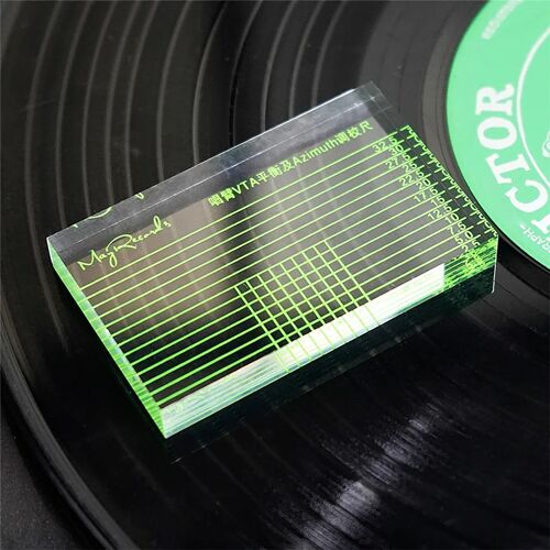 Bras de Tonalité VTA et Cartouche Règle D'Alignement D'Azimut Lecteur Disque Vinyle Bloc la Coque Mesure
