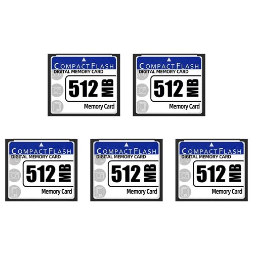 5X Carte Mémoire Compact Flash 512 Mo pour Appareil Photo, Machine Publicitaire, Informatique Industrielle