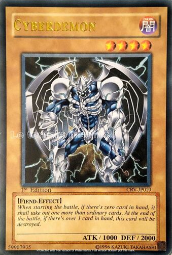Fausse Carte Yu-Gi-Oh : Cyberdemon Crv-Jp019
