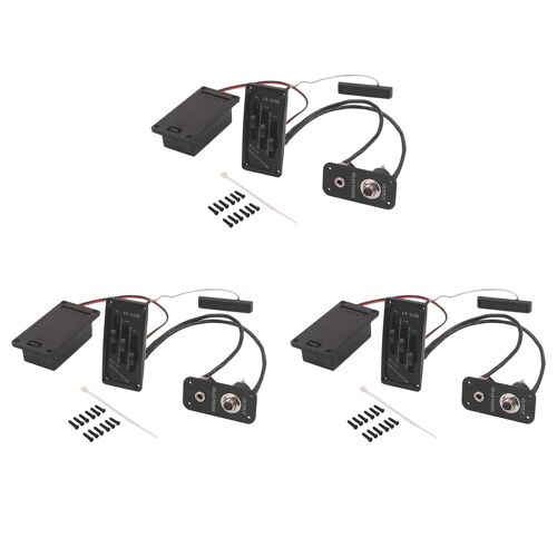 3x Électrique Accessoire Préampli Piezo Pour Violon Avec Système De Son Actif, Laiton