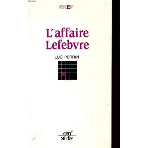 L'affaire Lefebvre