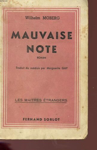 Mauvaise Note - Collection Les Maitres Etrangers.
