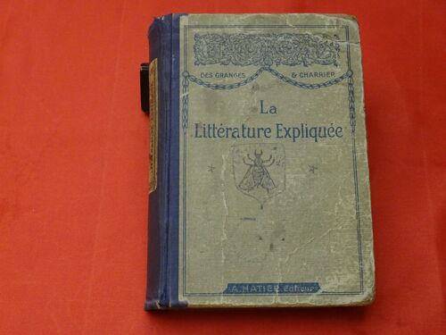 La Littérature Expliquée Ref.Vendeur 283