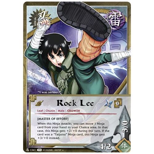 Ni 1341 Rock Lee Carte Naruto Shippuden Us