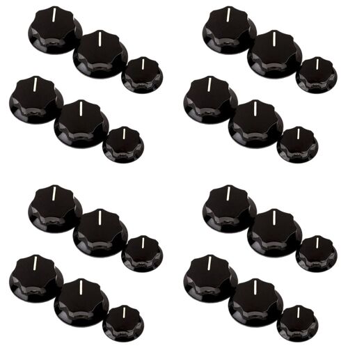 24pcs Bouton De Commande Boutons Audio Volume Pour Pièces Guitare Électrique Jazz Bass