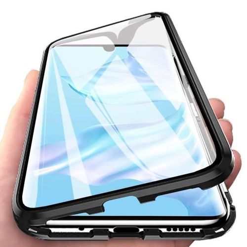 Coque Xiaomi Mi 10 Lite Double Face Verre Trempé Protection Housse Technologie D'adsorption Magnétique Métal Bumper Frame Etui