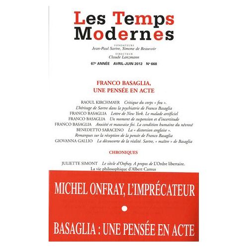 Les Temps Modernes N° 668, Avril-Juin 2