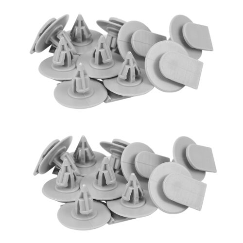 20x Clips De Garniture Panneau Moulage Évasé Pour Mini Gris