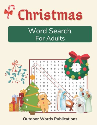 Christmas Word Search For Adults: Entertaining Large Print Puzzle Book For The Festive Season