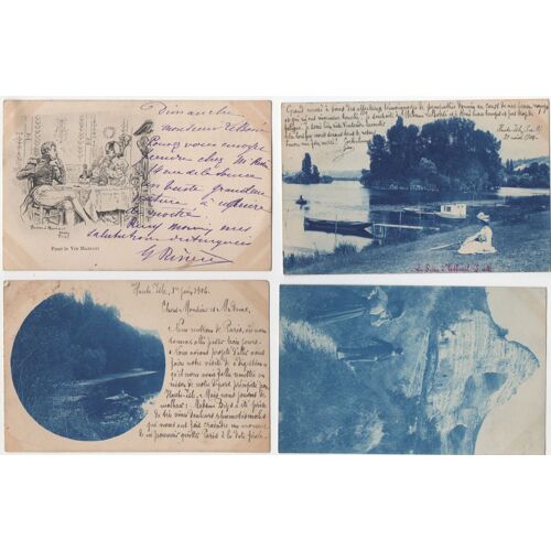 5 Cartes Postale Adressées À Monsieur Le Bossé Proche Collaborateur De Rodin