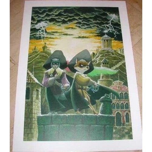 Masbou - De Cape Et De Crocs - 50x70cm - Affiche / Poster Envoi En Tube