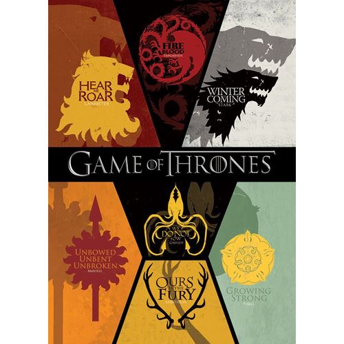 Game Of Thrones - Blasons - 10x15cm - Carte Postale