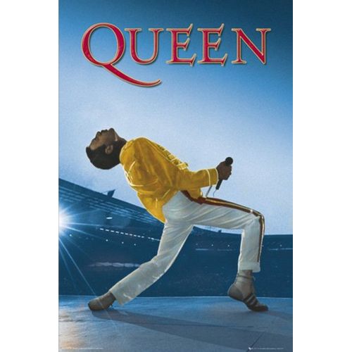 Queen - Live Wenbmey - 61x91 Cm - Affiche / Poster Envoi En Tube