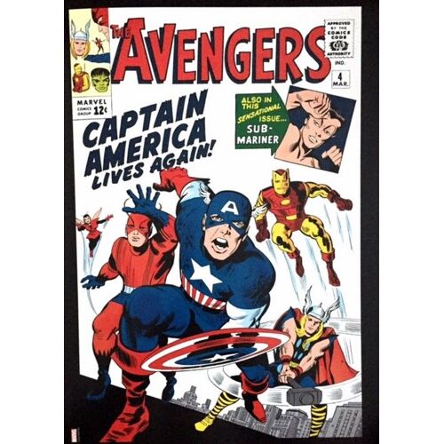 Marvel Comics - Avengers /6 - 31x40cm - Affiche / Poster Envoi En Tube