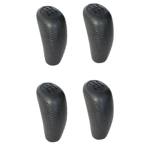 4x Pommeau De Levier Vitesse En Cuir Voiture Pour 94-01 54102-St7-003za Balck