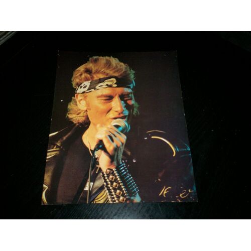 Ancienne Photo De Johnny Hallyday En Concert