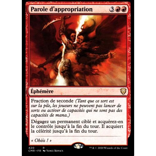 Parole D'appropriation - Mtg - Deck Commander Légendes - R - 420
