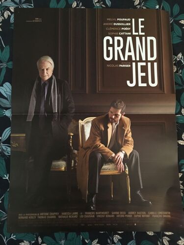 Affiche Originale De Cinema Le Grand Jeu Nicolas Pariser Melvil Poupaud Format 40 X 60 Cm