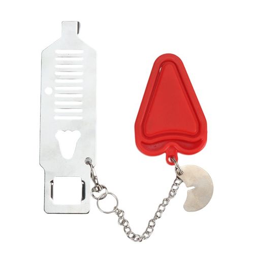 Casier de porte de sécurité à double usage portatif à double extrémité Rouge