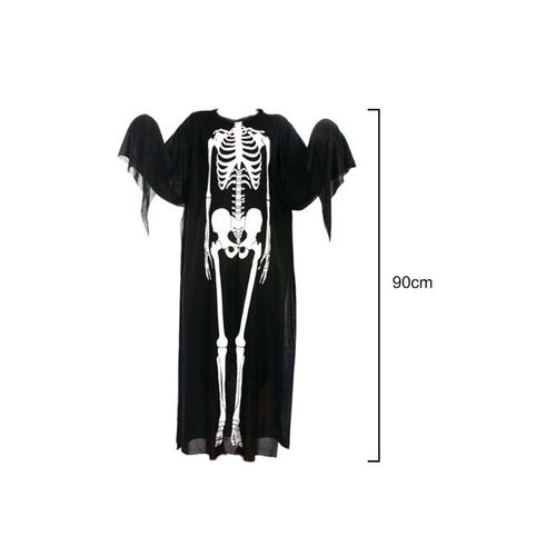 Costume De Squelette Fantôme, Robe D'horreur, Crâne De Zombie, Robe Du Diable, Halloween, Costumes Effrayants, Gants Pour Enfants