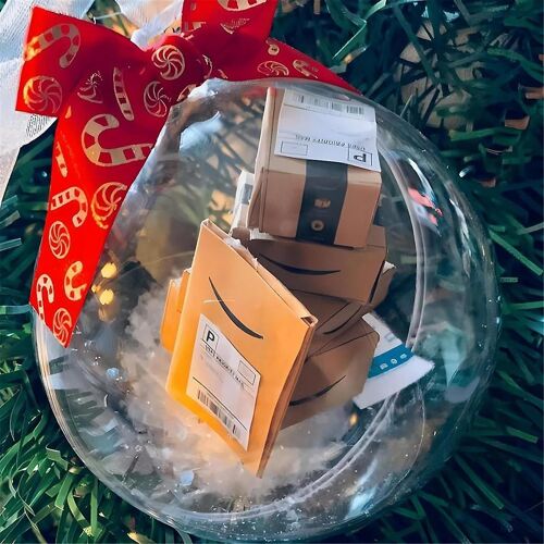 Ornement de Noël boule Noël arbre décorations clair babiole ornement maison suspendue boule exquis Gi